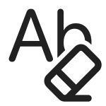 Text Clear Formatting SVG Icon